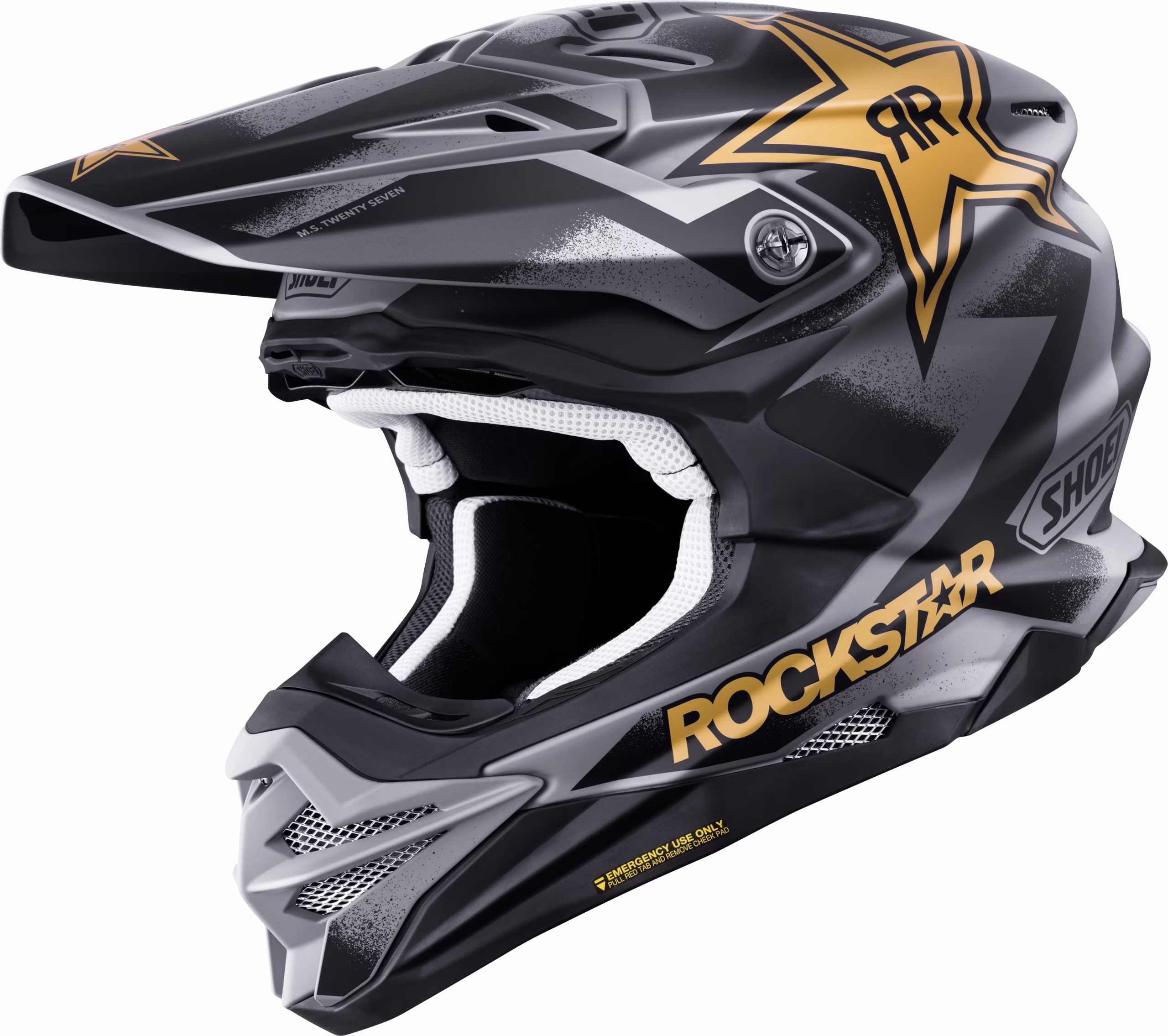 SHOEI crossover motoristična čelada VFX-WR 06 Malcolm Stewart TC-5 Črna/Siva/Zlata L