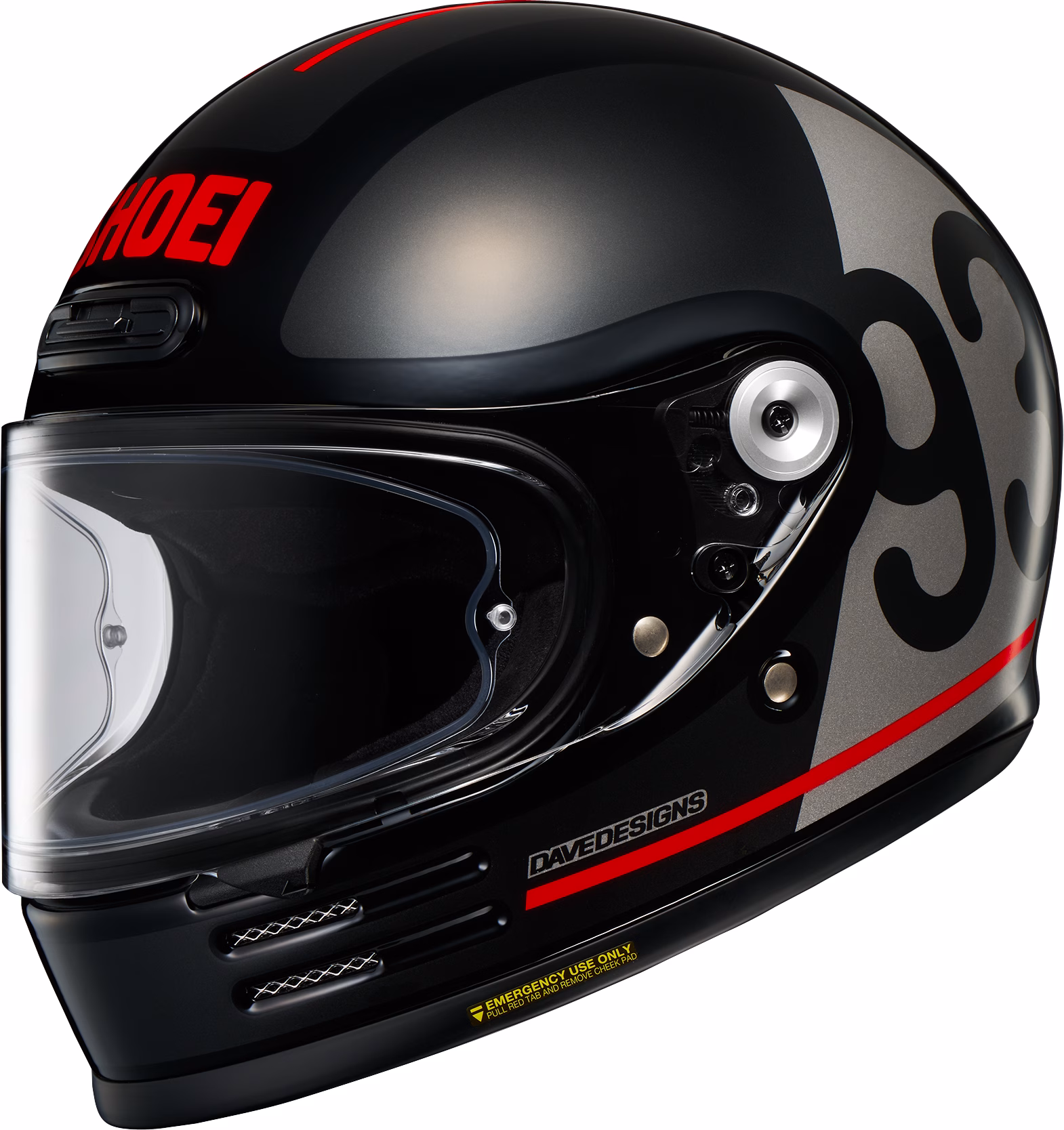 SHOEI integralna motoristična čelada GLAMSTER 06 MM93 Coll.Classic TC-5 Črna/Siva/Rdeča XS