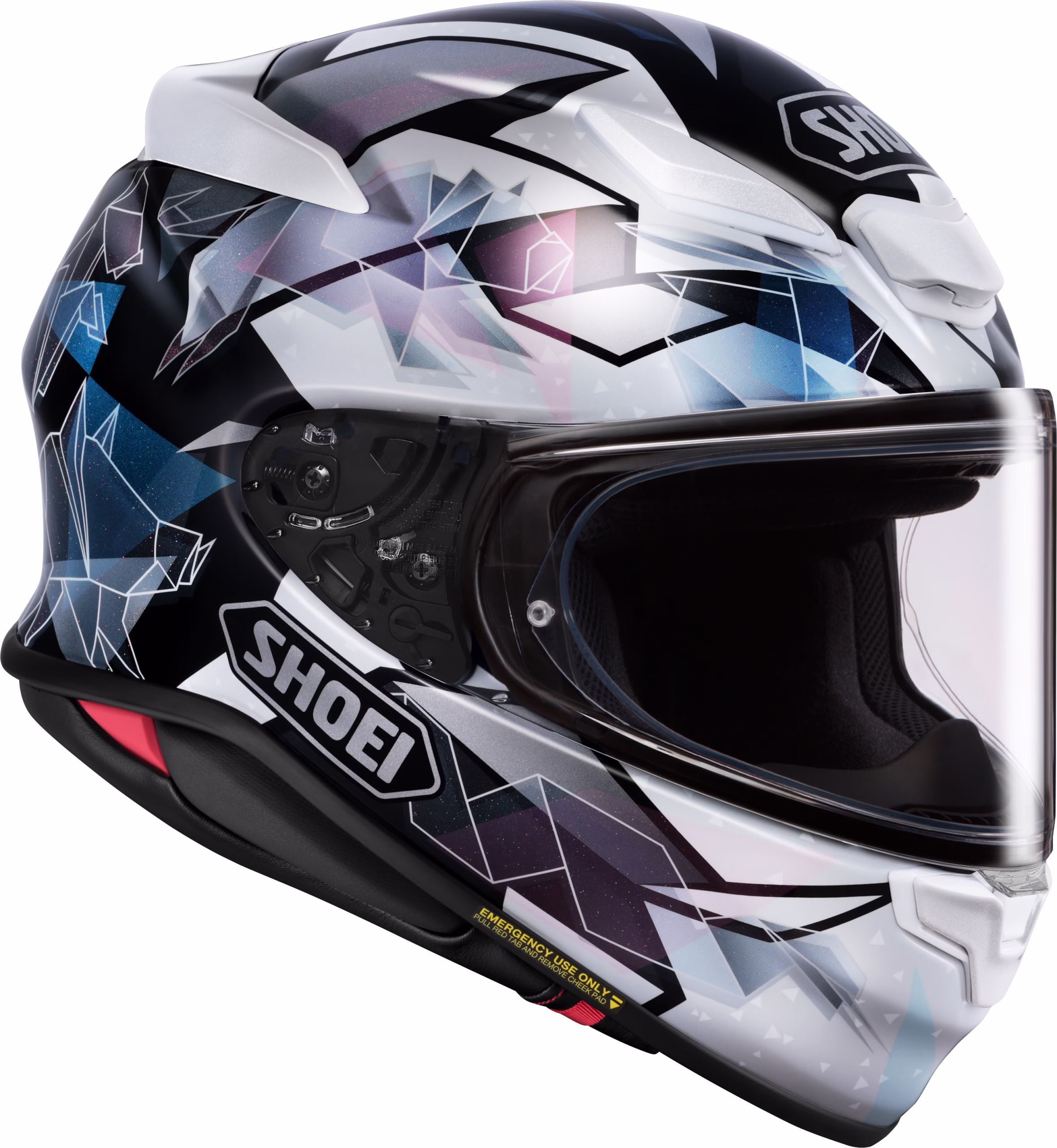 SHOEI integralna motoristična čelada NXR2 Origami2 TC-5 Srebrna/Modra/Viola S