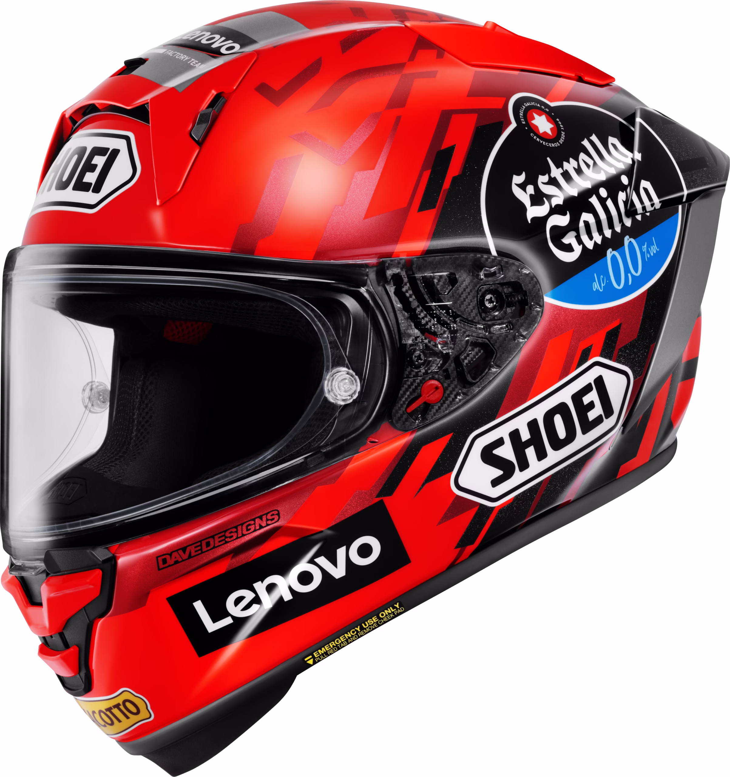 SHOEI integralna motoristična čelada X-SPR PRO M.Marquez 9 TC-1 Rdeča/Bela/Črna S
