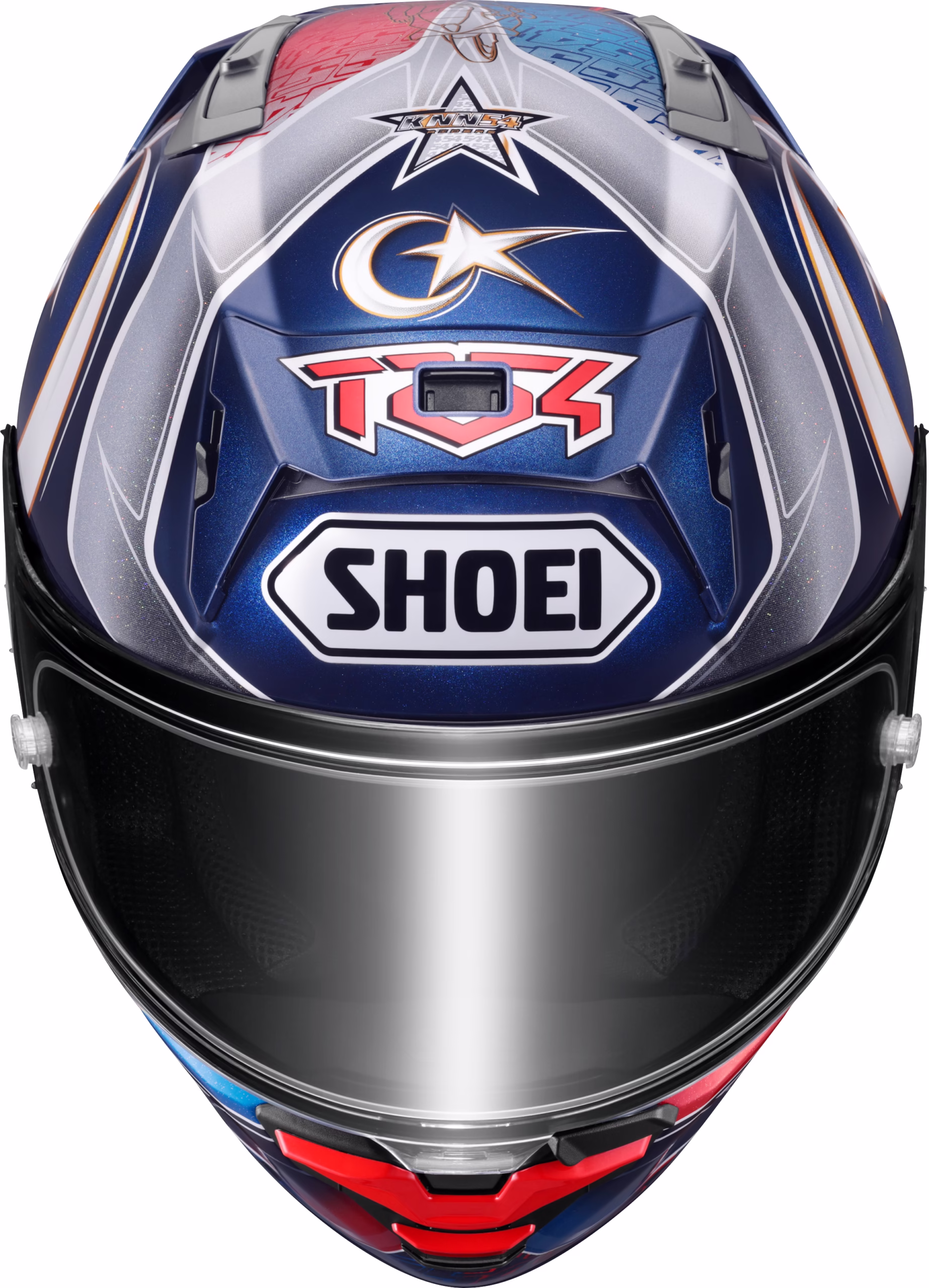 SHOEI integralna motoristična čelada X-SPR PRO Toprak TC-2 Modra/Srebrna/Rdeča S