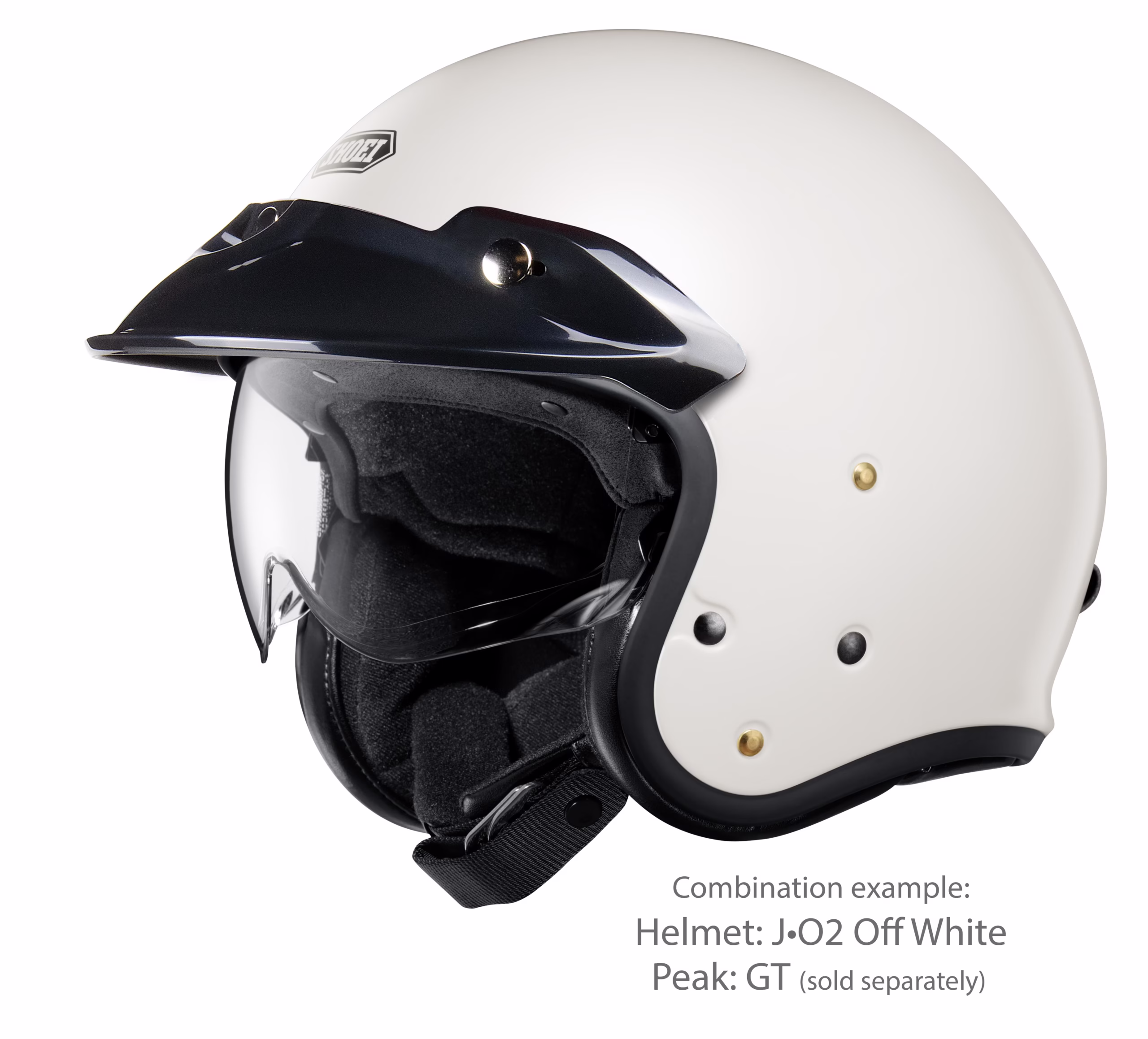 SHOEI jet motoristična čelada J-O2 White Bela S