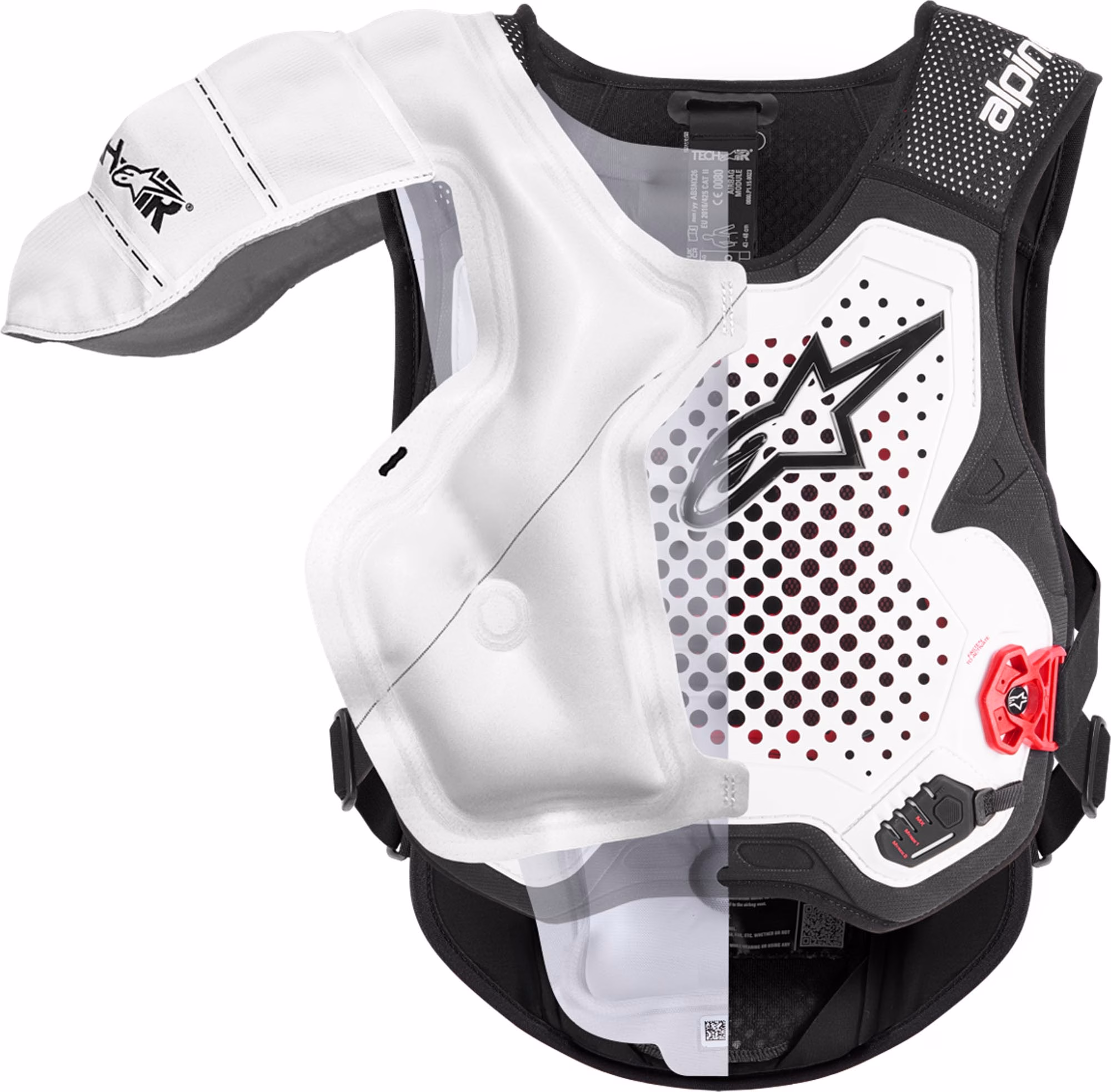 Alpinestars Airbag Tech-Air MX Črna/Bela/Rdeča M