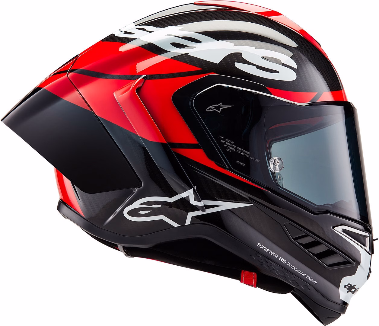 Alpinestars integralna motoristična čelada Supertech R10 ELEMENT Carbon/Rdeča/Bela S
