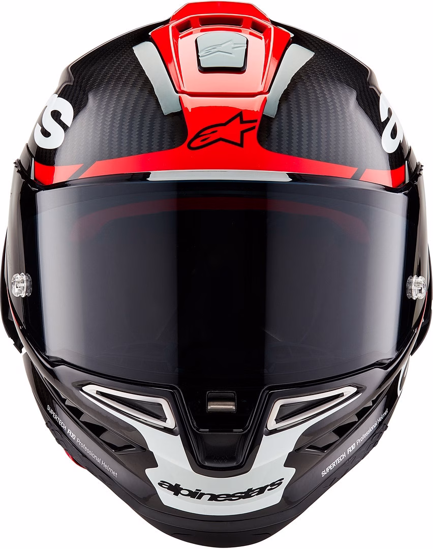 Alpinestars integralna motoristična čelada Supertech R10 ELEMENT Carbon/Rdeča/Bela XL