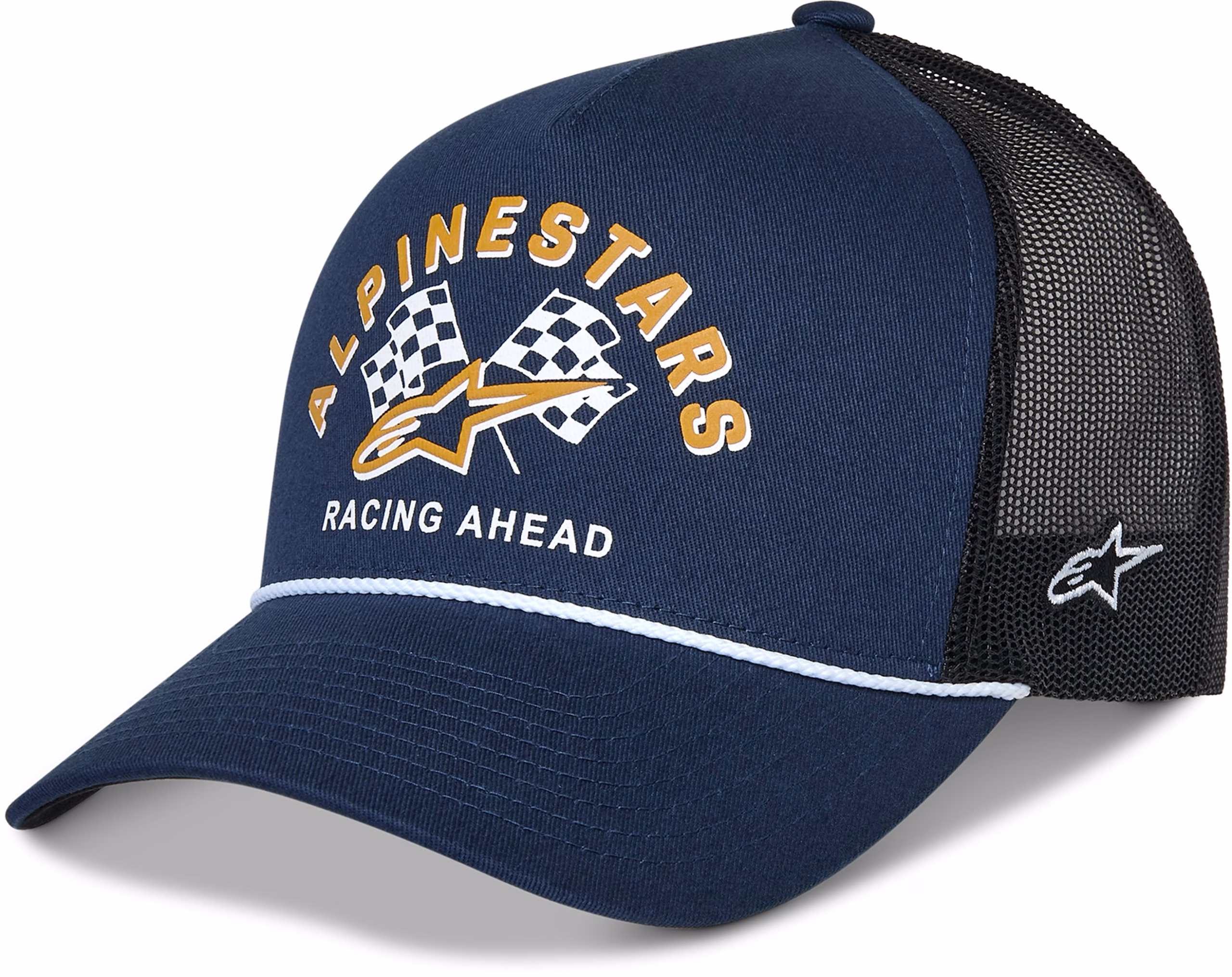 Alpinestars kapa FINISHER TRUCKER Modra/Črna/Oranžna