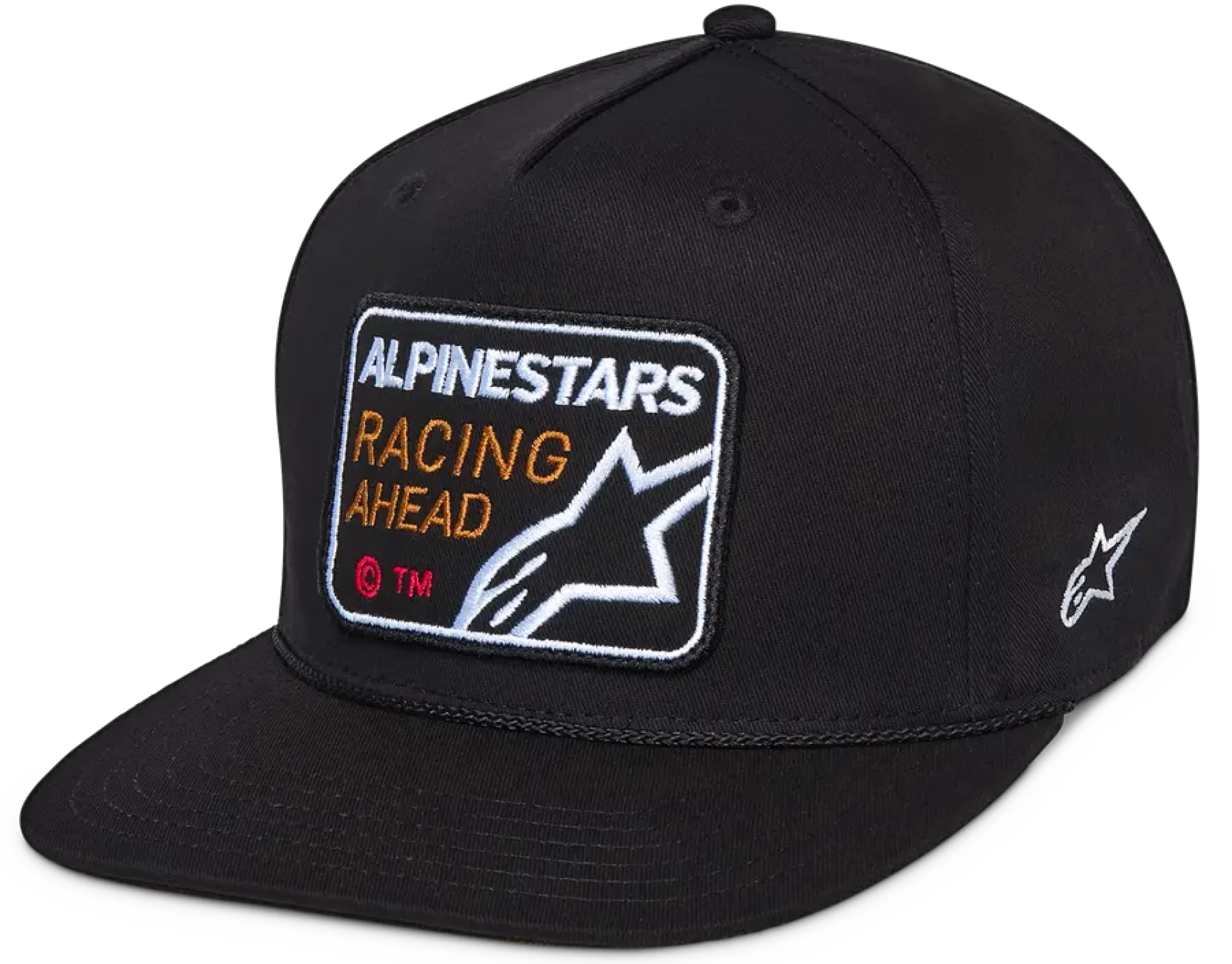 Alpinestars kapa INTUITIVE SNAP FLAT Črna/Bela