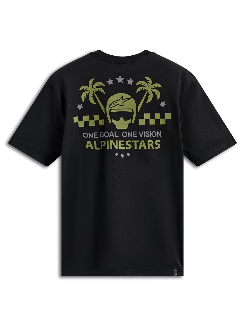 Alpinestars m. majica T-Shirt ORDER Črna/Zelena M