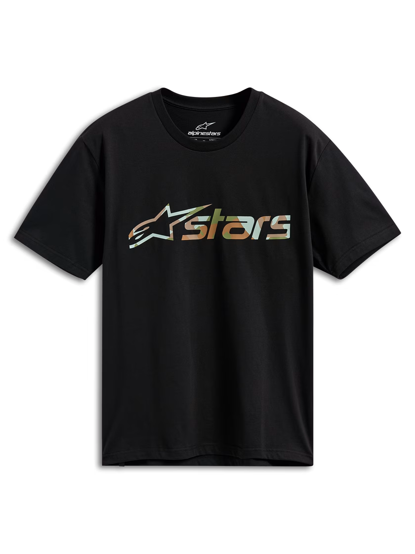 Alpinestars m. majica T-Shirt VERDURE Črna/Zelena/Oranžna/Camo S
