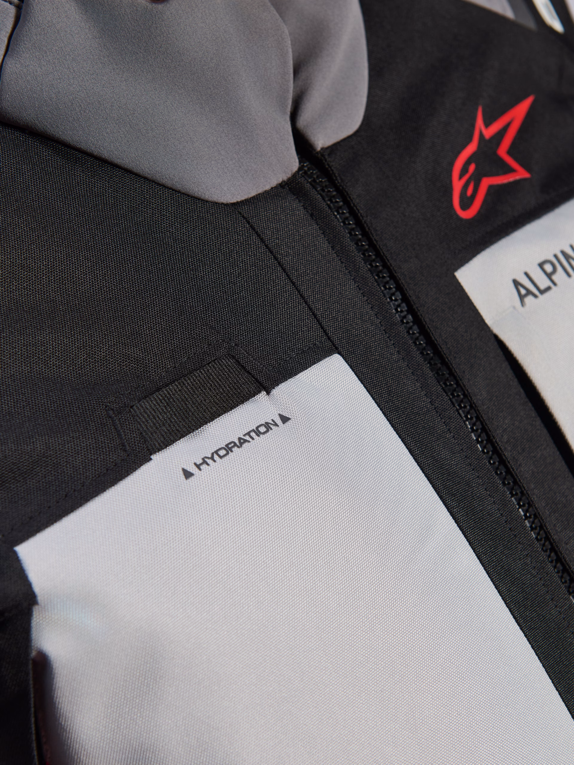 Alpinestars m. motoristična jakna ANDES V4 Drystar Črna/Siva/Rdeča XL