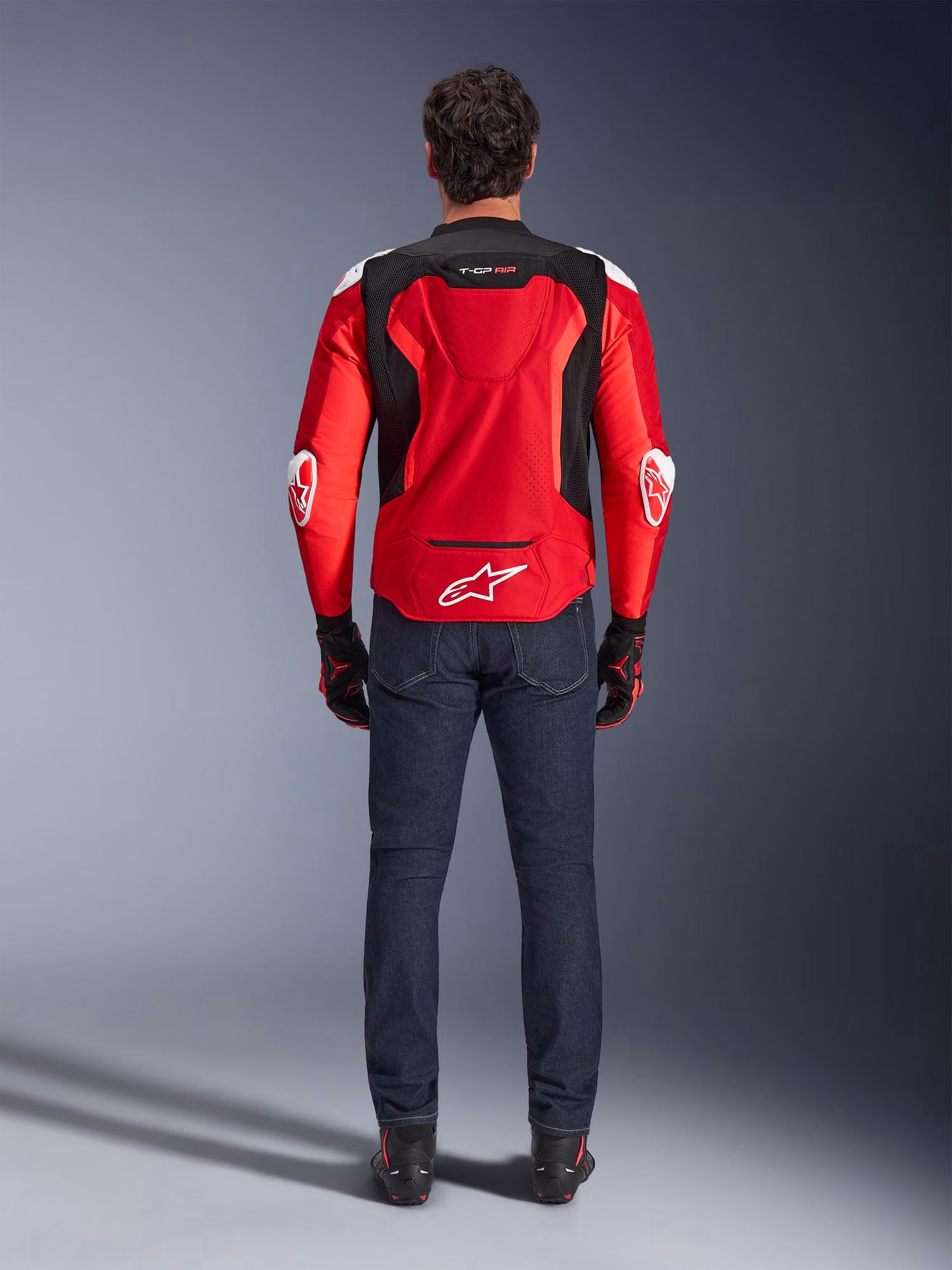 Alpinestars m. motoristična jakna T-GP Air Rdeča Fluo/Črna/Bela L