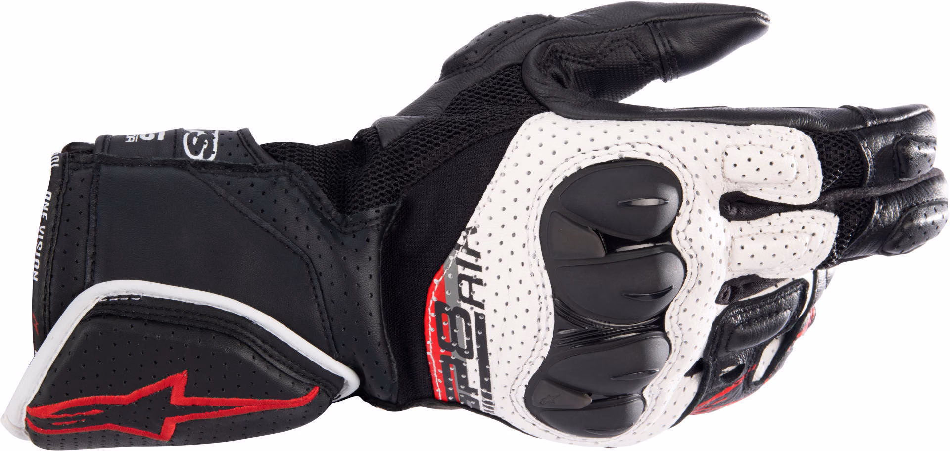 Alpinestars m. motoristične rokavice SP-8 V3 Air Črna/Bela/Rdeča 3XL
