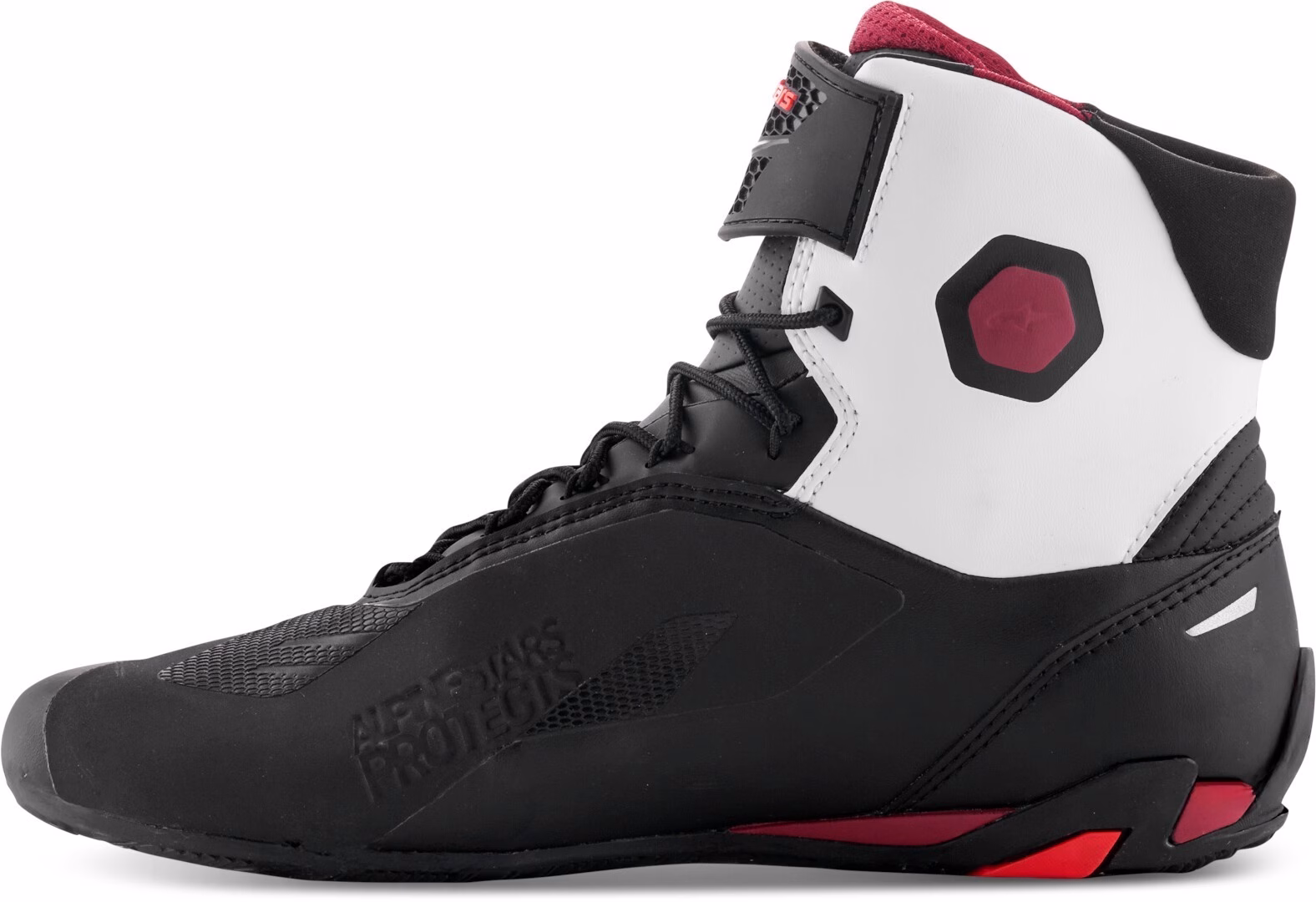 Alpinestars m. motoristični čevlji FASTER 4 Črna/Bela/Rdeča 45