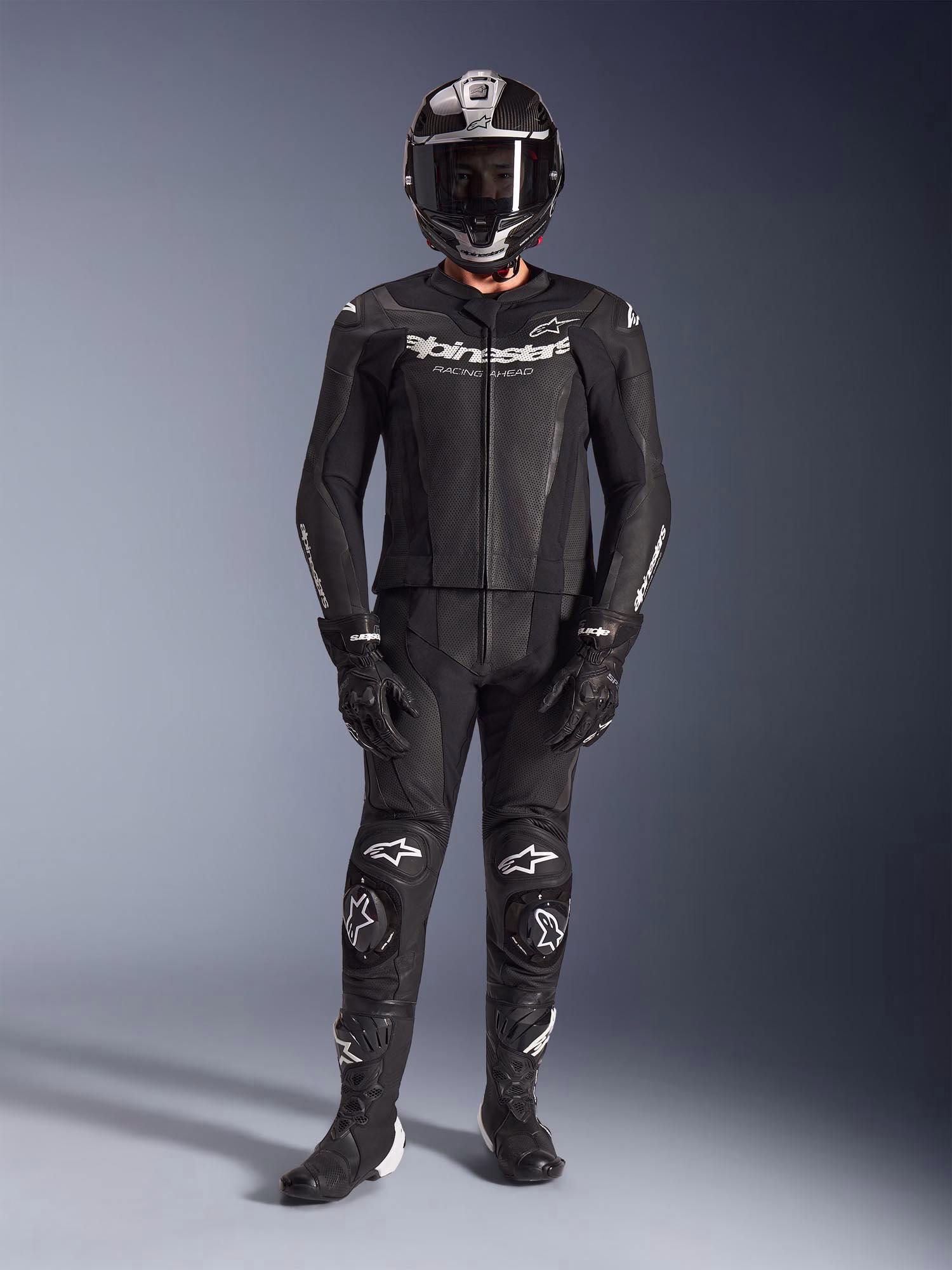 Alpinestars m. motoristični kombinezon GP FORCE 2D Tech-Air združljiv V2 perforiran Črna 48