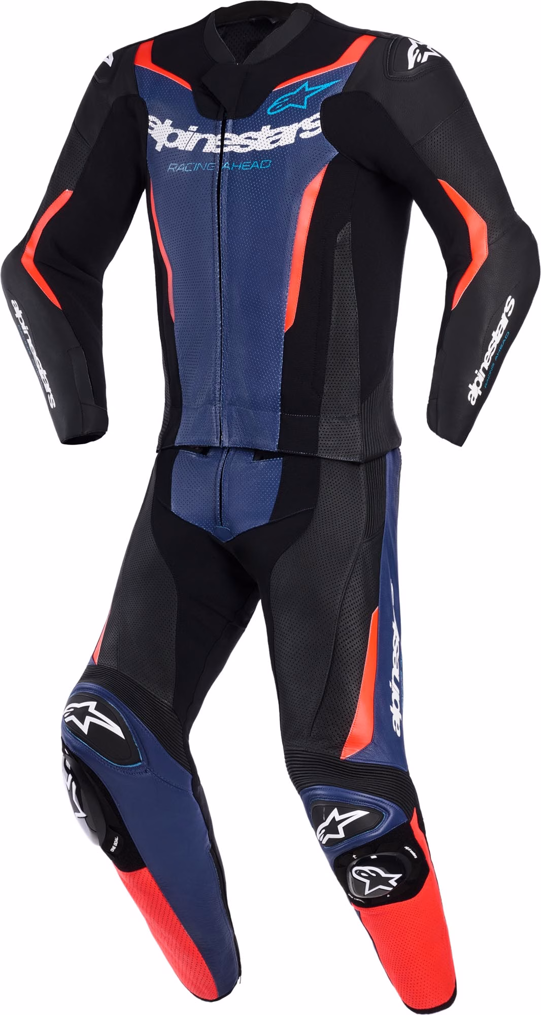 Alpinestars m. motoristični kombinezon GP FORCE 2D Tech-Air združljiv V2 perforiran Modra/Črna/Rdeča Fluo 54