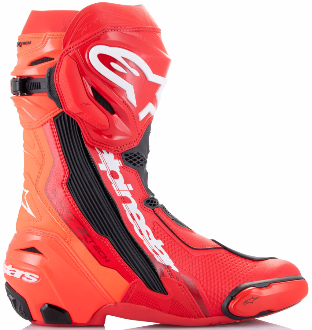 Alpinestars m. motoristični škornji SUPERTECH R Svetlo Rdeča/Črna 45