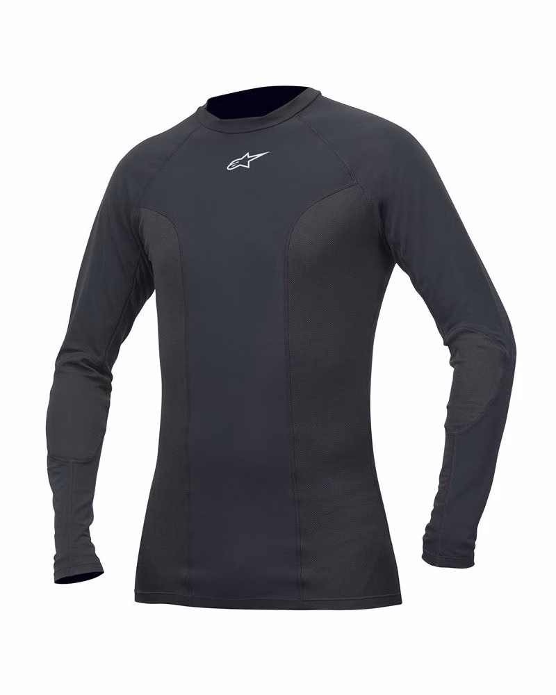 Alpinestars m. motoristično perilo majica THERMAL Tech Race - dolg rokav Črna XL