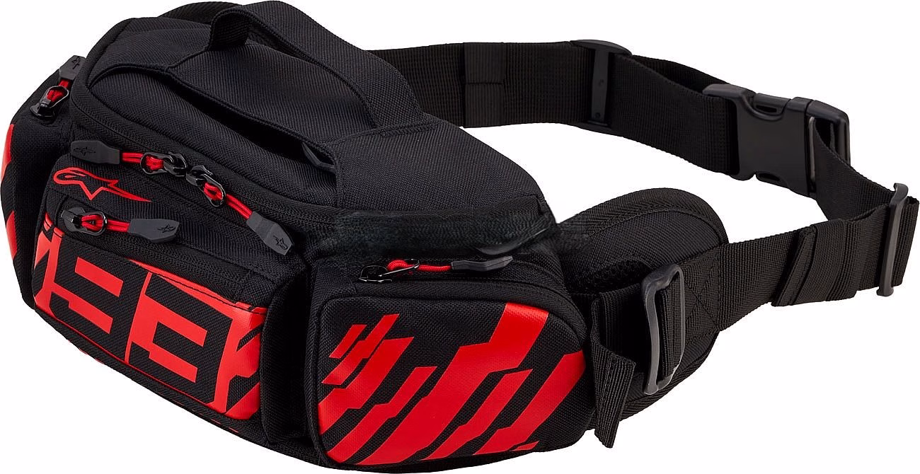 Alpinestars torbica za okoli pasu MM93 Rdeča Fluo/Rdeča/Črna