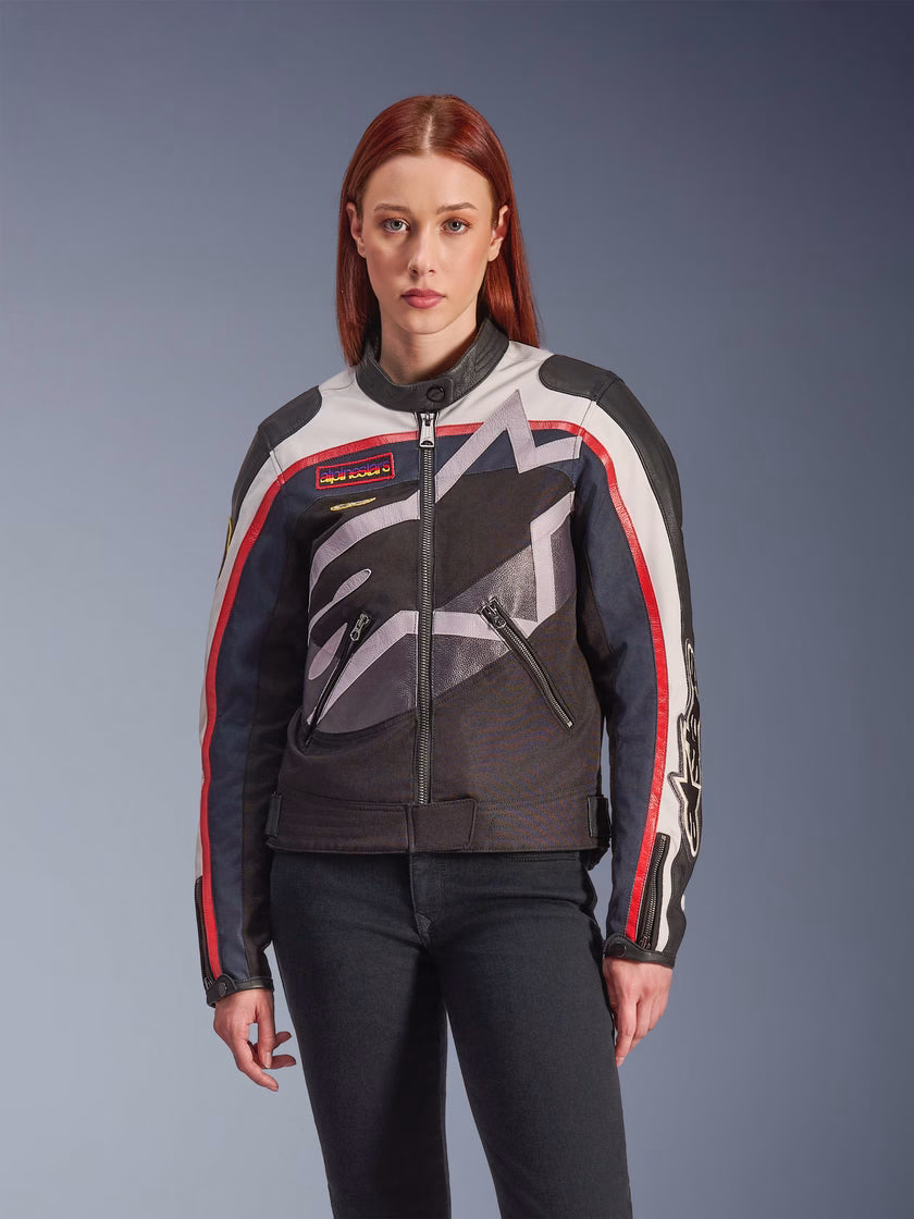 Alpinestars ž. motoristična jakna IDLES WP Bela/Rdeča/Črna M