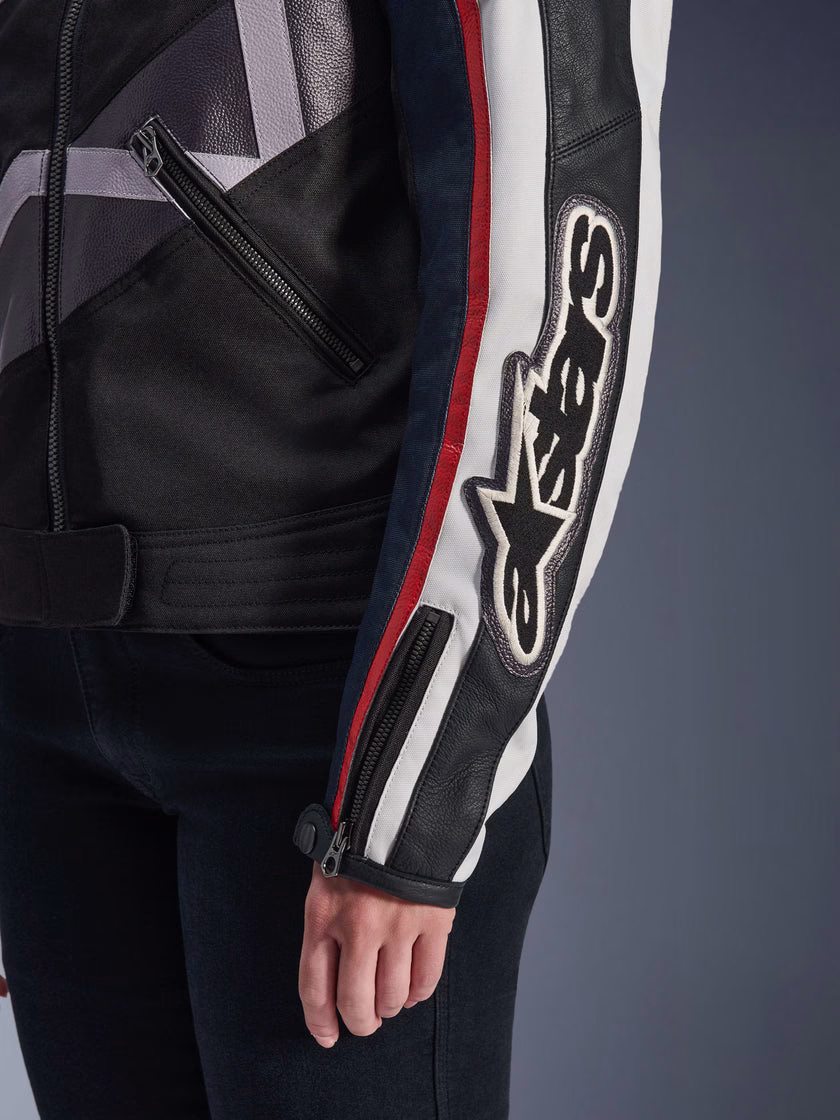 Alpinestars ž. motoristična jakna IDLES WP Bela/Rdeča/Črna M