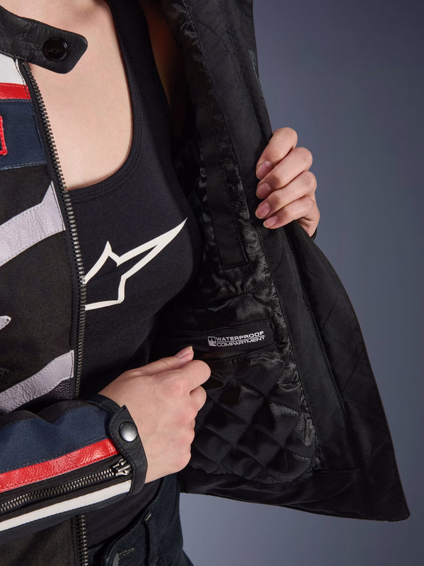 Alpinestars ž. motoristična jakna IDLES WP Bela/Rdeča/Črna M