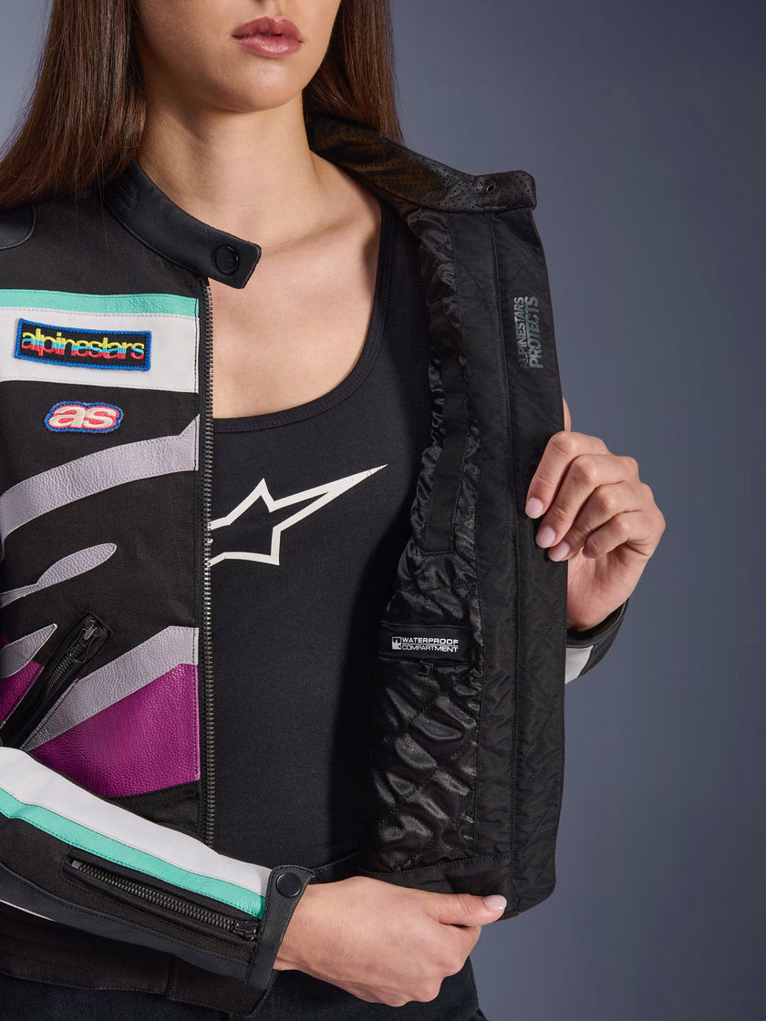 Alpinestars ž. motoristična jakna IDLES WP Črna/Bela/Roza XS