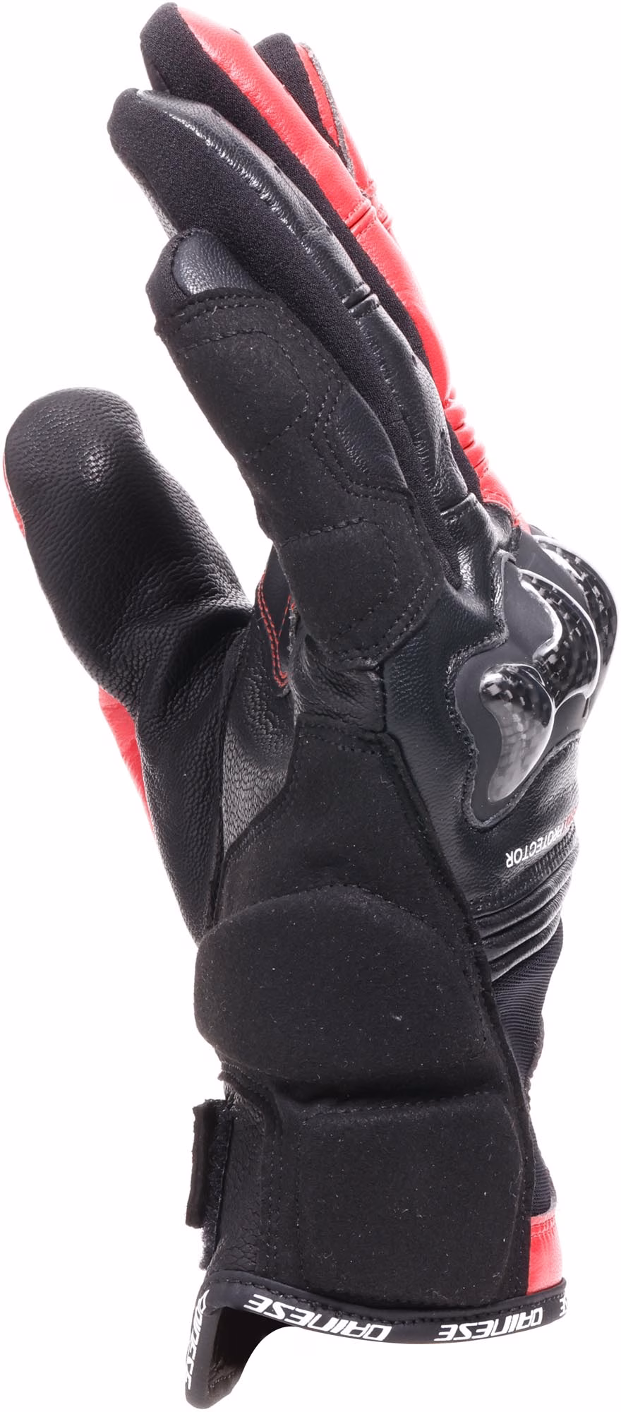 Dainese m. motoristične rokavice REACTO Carbon Short Črna/Rdeča S