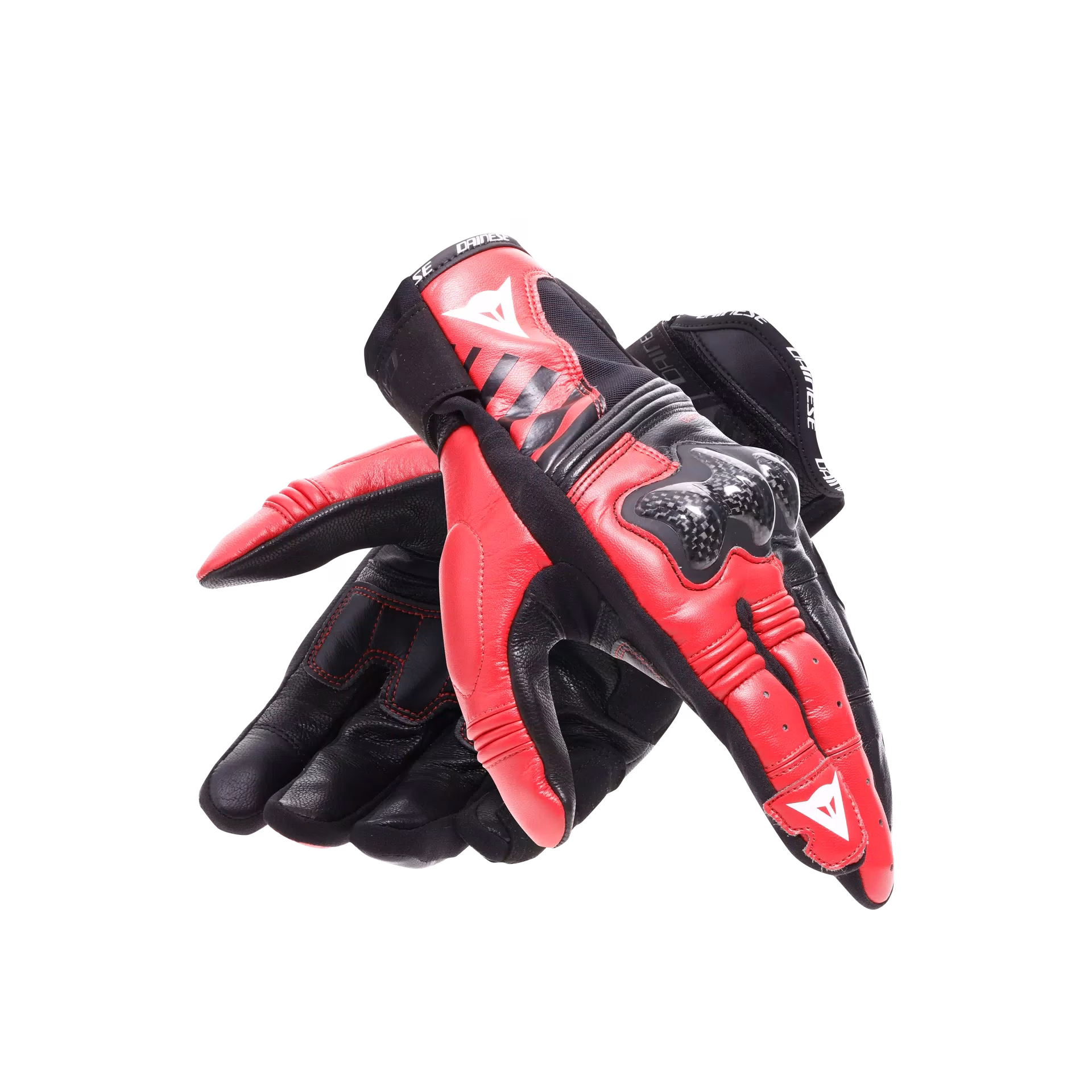 Dainese m. motoristične rokavice REACTO Carbon Short Črna/Rdeča XL