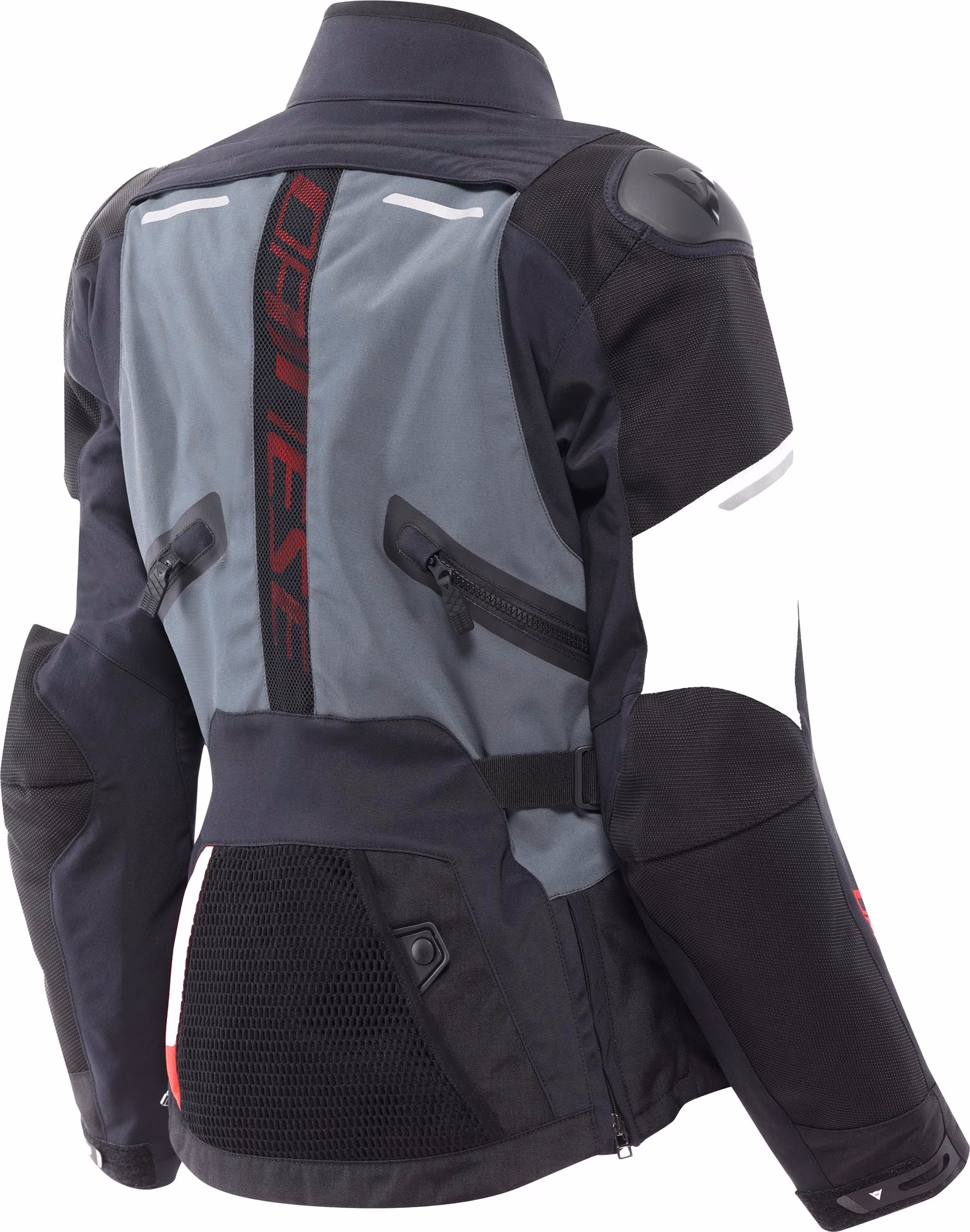 Dainese ž. motoristična jakna CARVE MASTER 4 GoreTex Črna/Siva/Rdeča 50
