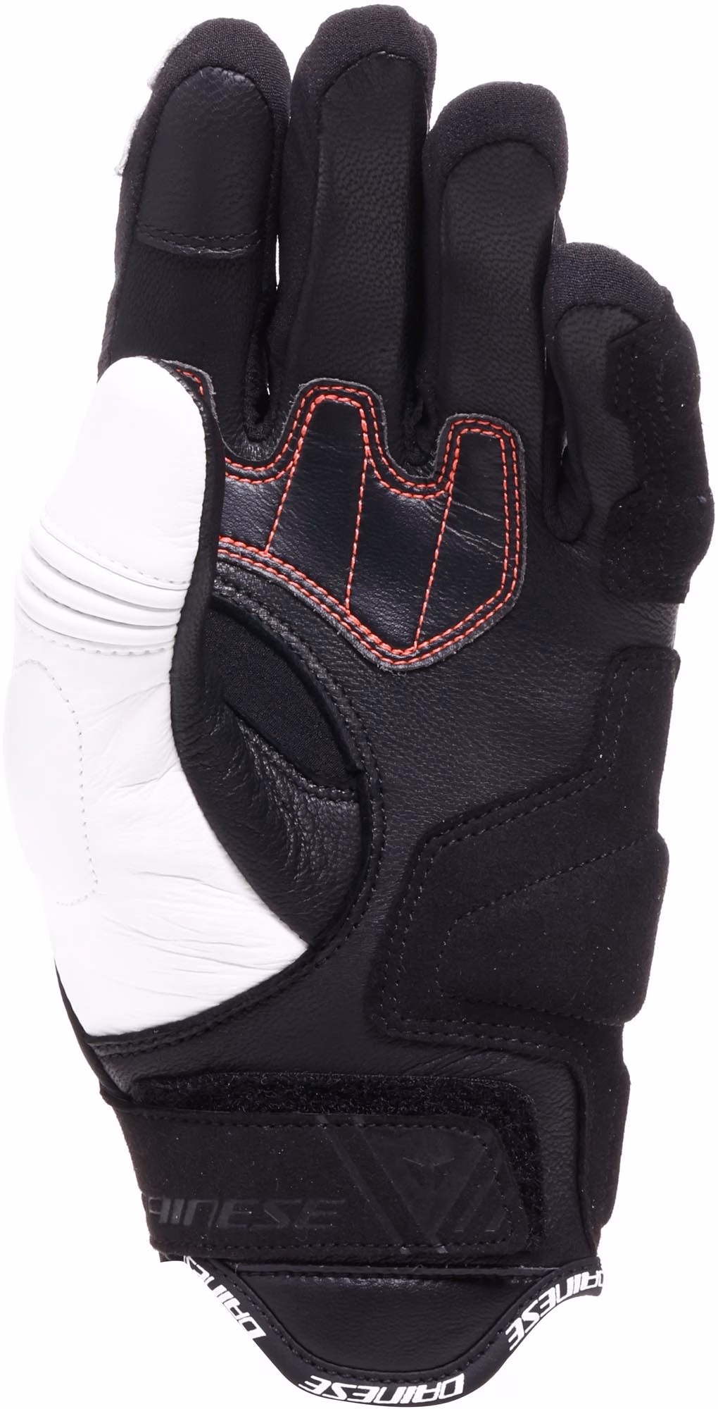 Dainese ž. motoristične rokavice REACTO Carbon Short Črna/Bela/Rdeča L
