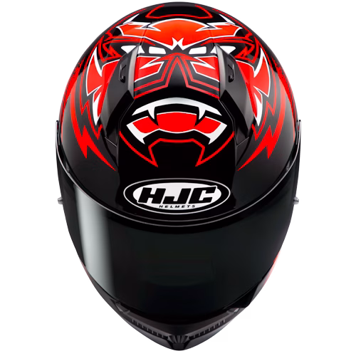 HJC integralna motoristična čelada C10 DIABLO MASK MC1 Črna/Rdeča/Bela S