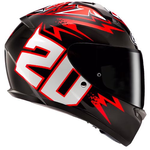 HJC integralna motoristična čelada C10 DIABLO MASK MC1 Črna/Rdeča/Bela S