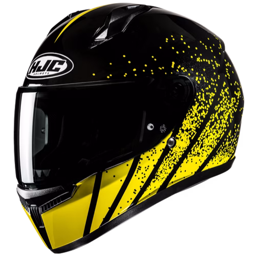 HJC integralna motoristična čelada C10 HAVEN MC3 Črna/Rumena 2XL