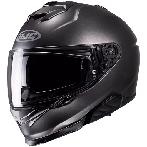 HJC integralna motoristična čelada i71 SOLID Titanium Mat Siva M