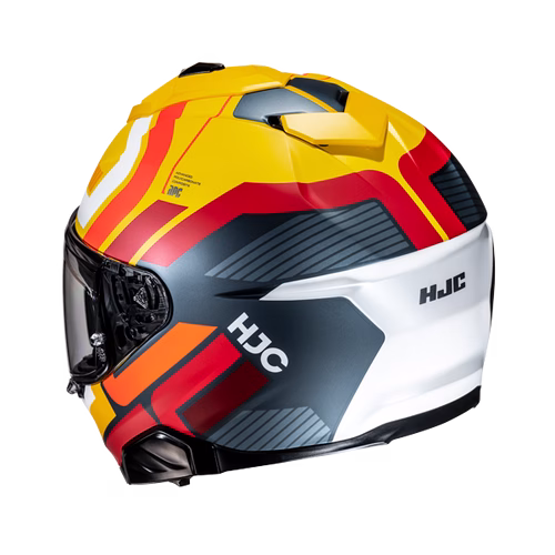 HJC integralna motoristična čelada i71 VIZ MC3SF Črna/Rumena/Oranžna/Rdeča/Bela 2XL