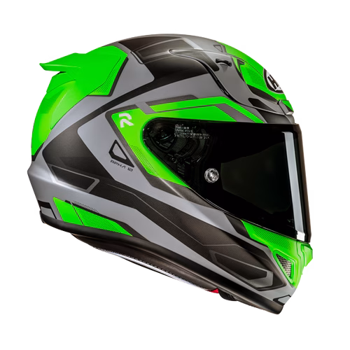 HJC integralna motoristična čelada RPHA 12 BRELS MC1 Črna/Siva/Zelena S