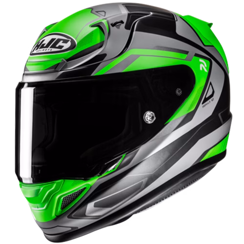 HJC integralna motoristična čelada RPHA 12 BRELS MC1 Črna/Siva/Zelena XL