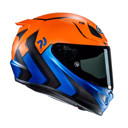 HJC integralna motoristična čelada RPHA 12 KOS MC27SF Modra/Oranžna/Črna M