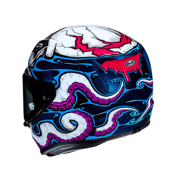 HJC integralna motoristična čelada RPHA 12 KRAKEN MC28 Bela/Viola/Modra/Črna 2XL