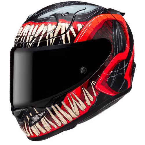 HJC integralna motoristična čelada RPHA 12 MAX VENOM 3 MARVEL MC1SF Črna/Rdeča/Beige XS