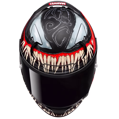 HJC integralna motoristična čelada RPHA 12 MAX VENOM 3 MARVEL MC1SF Črna/Rdeča/Beige XS