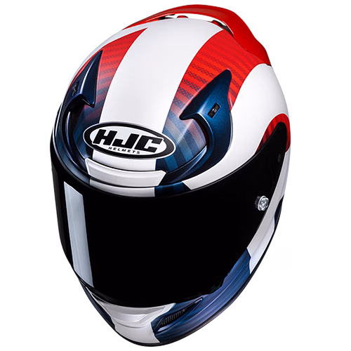 HJC integralna motoristična čelada RPHA 12 OTTIN MC21SF Rdeča/Bela/Modra XS