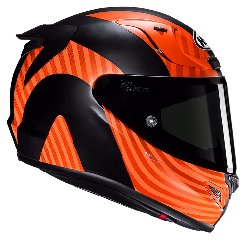 HJC integralna motoristična čelada RPHA 12 OTTIN MC47SF Črna/Zelena/Oranžna M