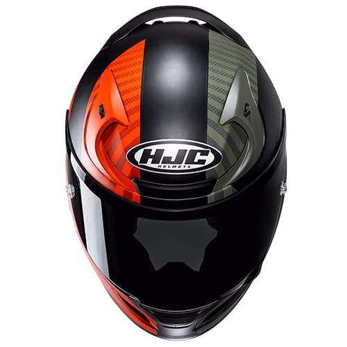 HJC integralna motoristična čelada RPHA 12 OTTIN MC47SF Črna/Zelena/Oranžna XS