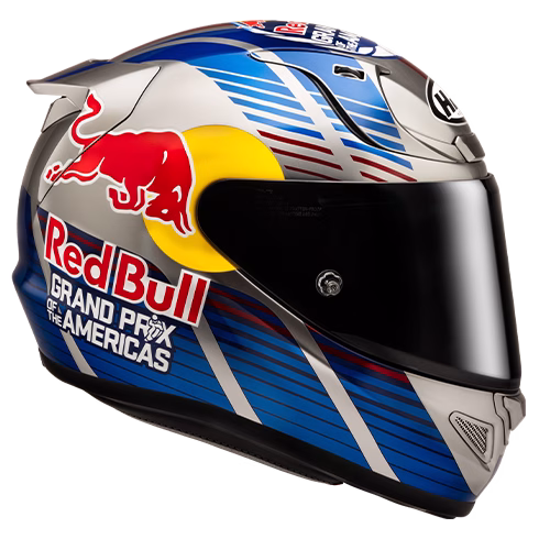 HJC integralna motoristična čelada RPHA 12 RED BULL Austin II MC21 Modra Mat/Siva/Rdeča/Rumena XS