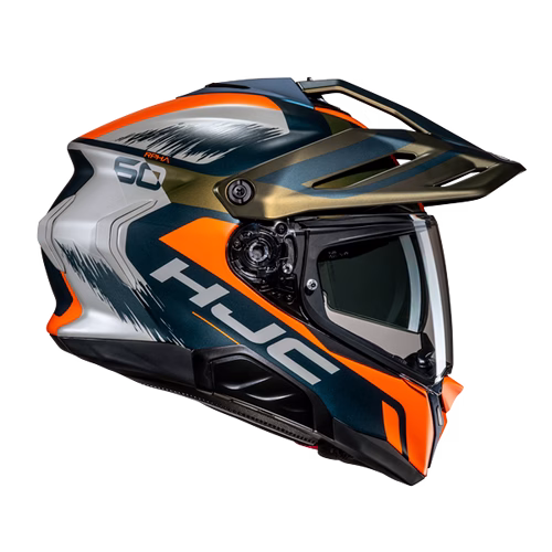 HJC integralna motoristična čelada RPHA 60 QUID MC47SF Modra/Oranžna/Siva 2XL