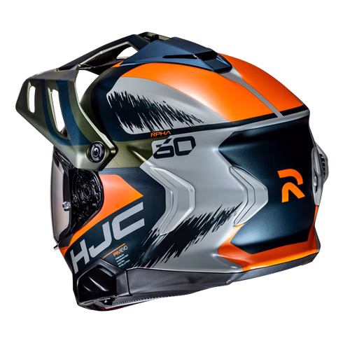 HJC integralna motoristična čelada RPHA 60 QUID MC47SF Modra/Oranžna/Siva 2XL