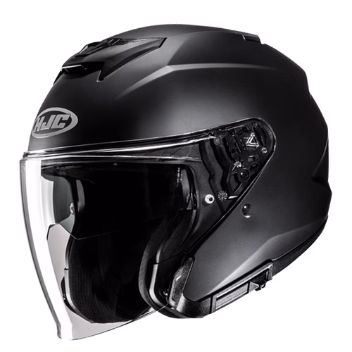HJC jet motoristična čelada i31 SOLID Črna Mat 2XL