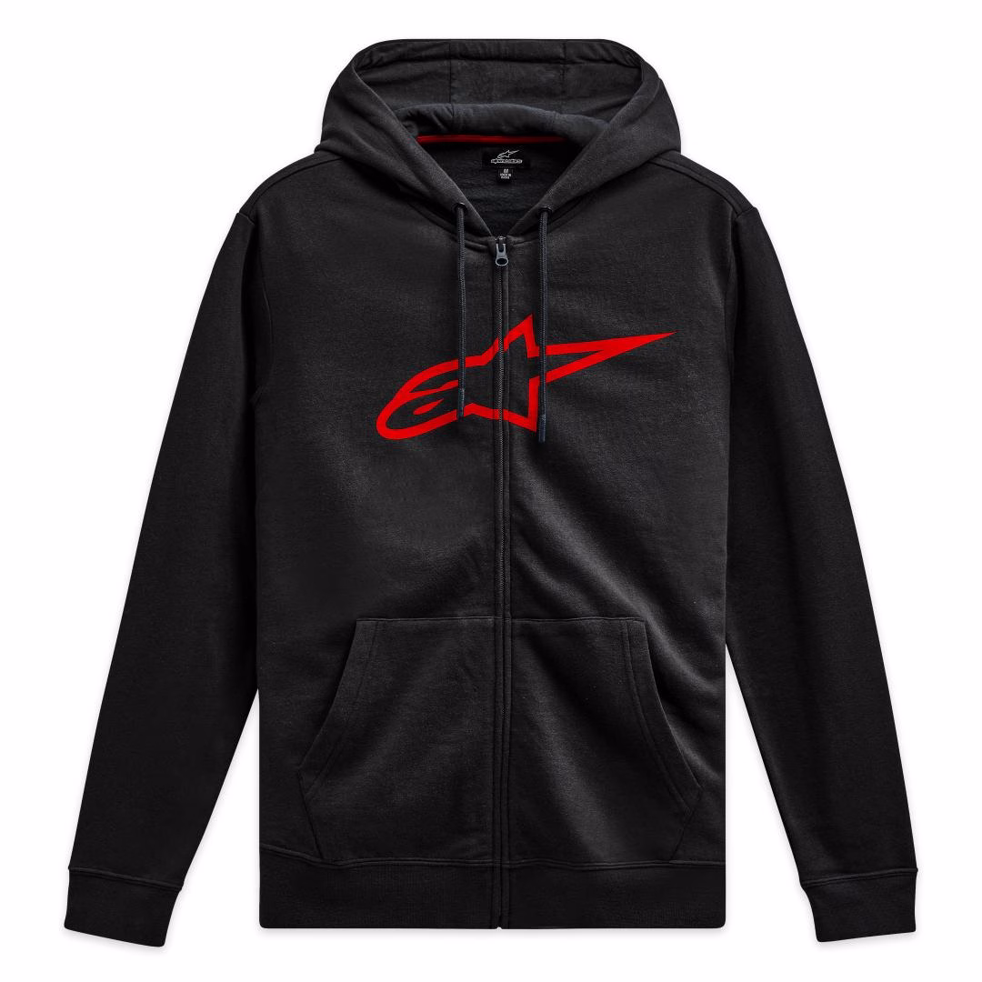 Alpinestars m. jopa AGELESS V3 s kapuco Črna/Rdeča S