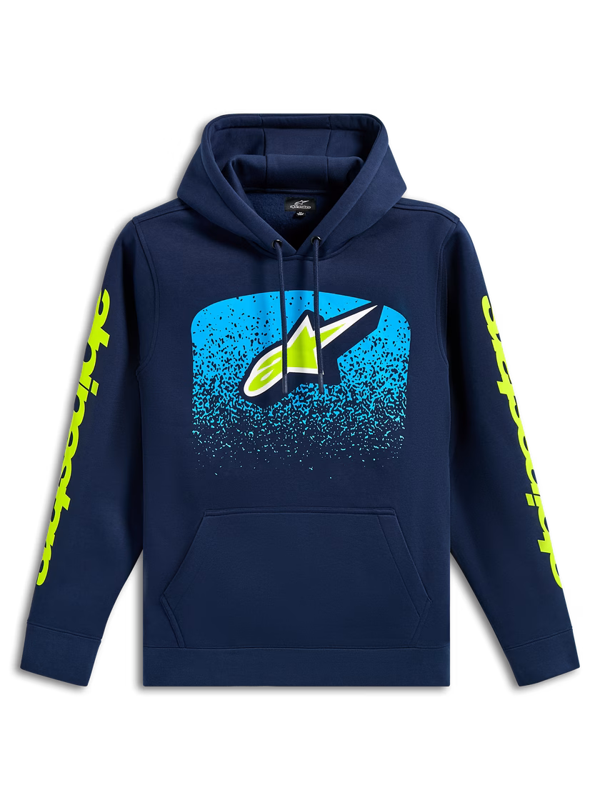 Alpinestars m. pulover OBSESSED s kapuco Modra/Rumena L